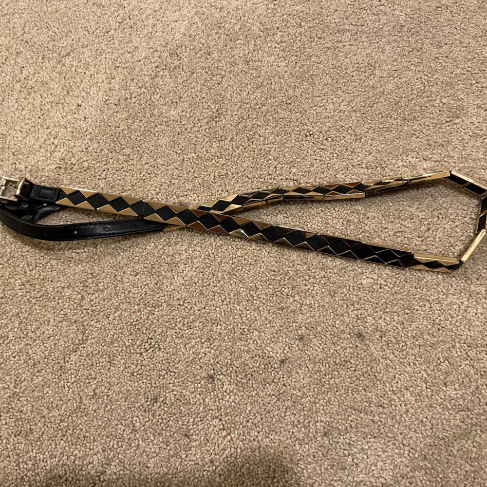 Gold patterned belt
